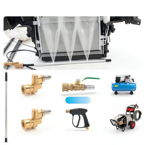 Cleaning Wand Sakerplus 24" Radiator Tool Silver High‑Pressure-2