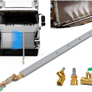 Radiator Cleaning Wand with 1/4''Quick Coupler,Dual Purpose RadiatorFlush Kit for Pressure Air Pump & Pressure Washer, Portable RadiatorCleaner for Car Trucks-0