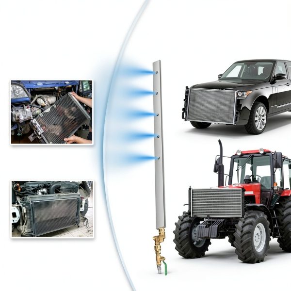 Radiator Cleaning Wand with 1/4''Quick Coupler,Dual Purpose RadiatorFlush Kit for Pressure Air Pump & Pressure Washer, Portable RadiatorCleaner for Car Trucks-3