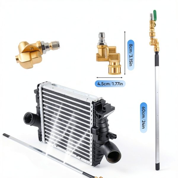 Cleaning Wand Sakerplus 24" Radiator Tool Silver High‑Pressure-1