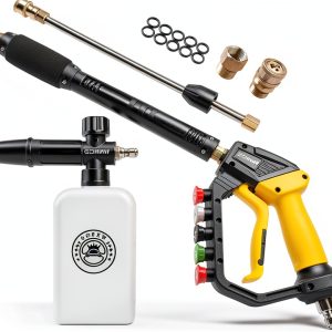Adjustable Length Power Washer Gun GDHXW 5000 PSI with Foam Cannon-0