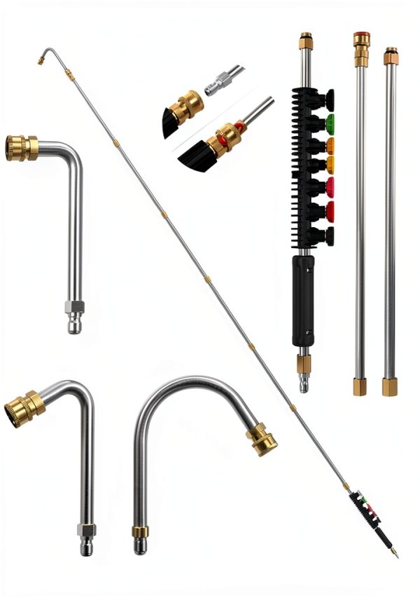 Sealegend Pressure Washer Extension Wand with 6 Nozzle Tips, 9FT-1