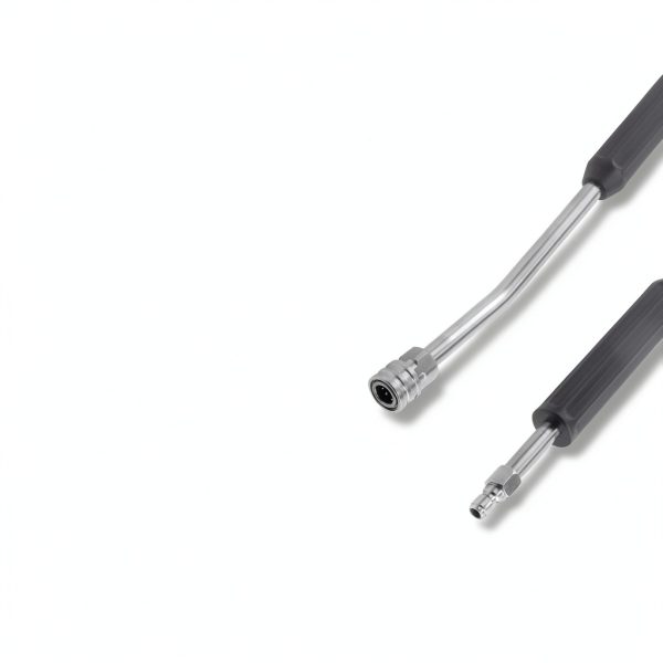 Pressure Washer Extension Wand, Anti-Slip Grip Power Washer Lance for Car Washing, Curved Angled and Straight Wand Replacement, 2 Pack, 1/4'' Quick Connect-2