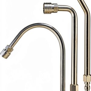 Pressure Washer Extension Wand Kytvl Gutter Cleaner Curved Rod Set-0