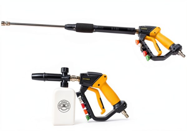 Adjustable Length Power Washer Gun GDHXW 5000 PSI with Foam Cannon-1