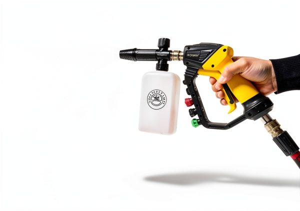 Adjustable Length Power Washer Gun GDHXW 5000 PSI with Foam Cannon-2
