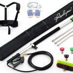 Pressure Washer Telescoping Wand REALYOU 24ft with 5 Nozzles & Brush-0