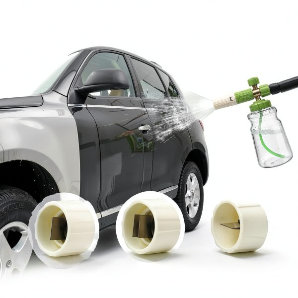 Foam Cannon for Pressure Washer, Upgraded Wide Mouth Snow Foam Cannon for Car Wash, Adjustable Thick Portable Car Wash Sprayer with 1/4" Quick Connector, Additional 1.1 mm Orifice Nozzle-2